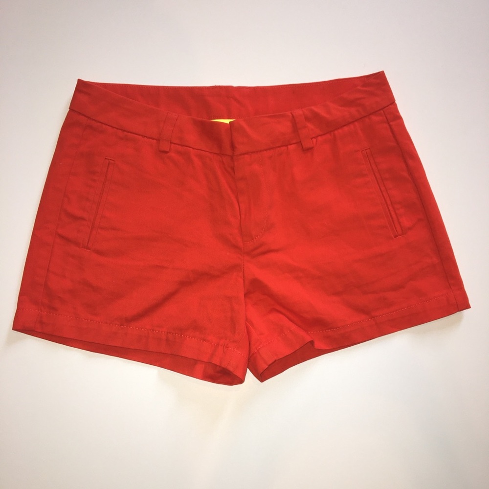 Women’s coral twill shorts